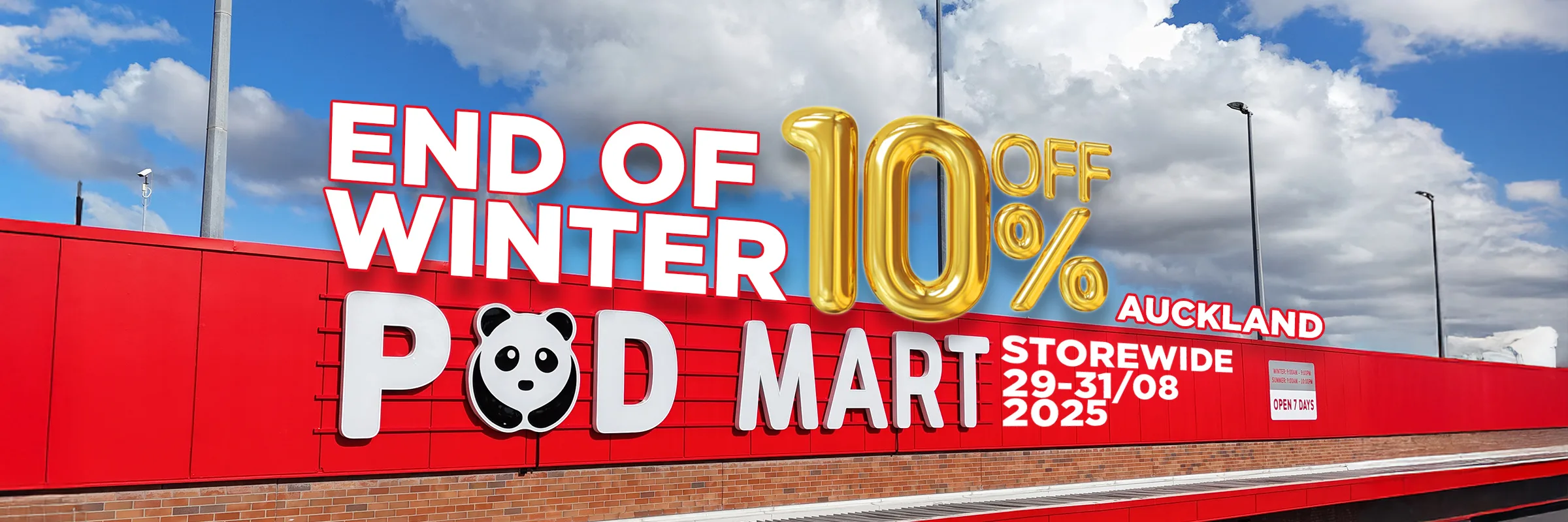 End of Winter Sale | 3 Days Only at PD MART Auckland