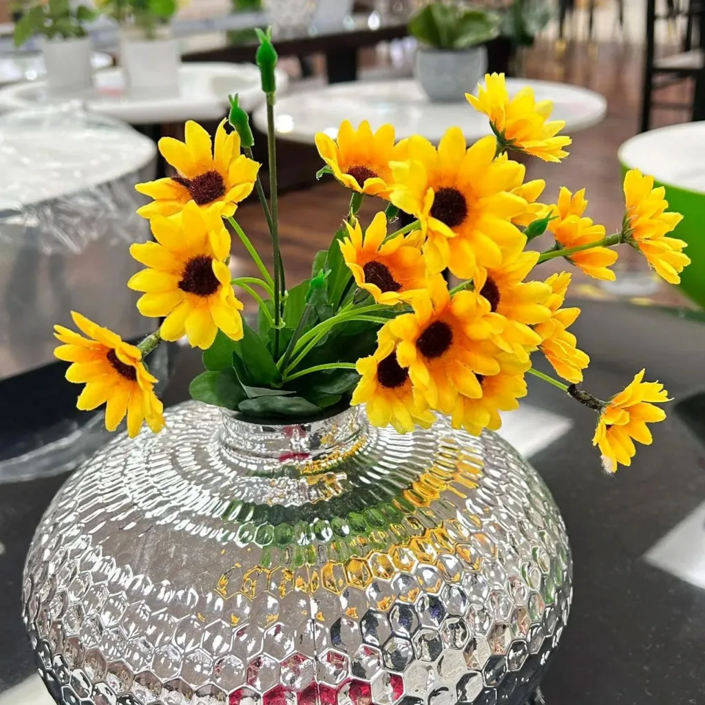 Artificial flower with vase